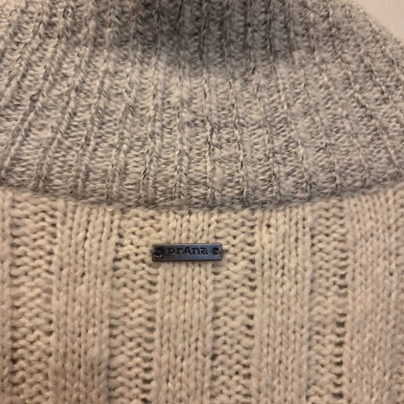 Prana Wool-Blend Cable Knit Sweater Jacket/Alpine Lodge Cardigan - XS - Picture 12 of 12